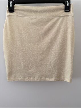 Body Central Cream Mini Pencil Skirt